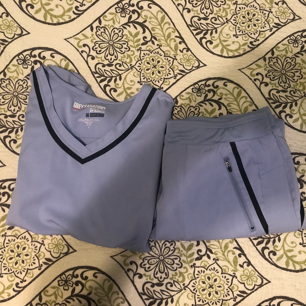 Periwinkle Grey’s Anatomy Impact Scrubs Set